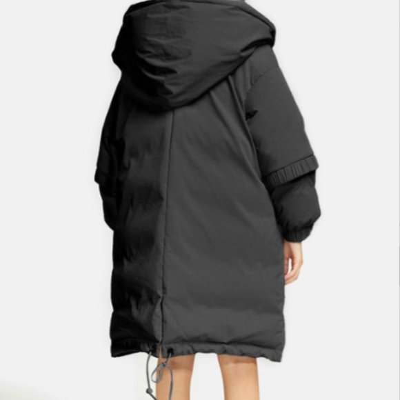 Nap Loungewear Limited Edition Oversized Hooded Puffer Coat - Picture 3 of 5